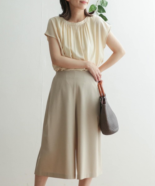 URBAN RESEARCH DOORS（アーバンリサーチドアーズ）の「ガウチョパンツ（その他パンツ・レディース・ネイビー/ライトベージュ・ONE）」の12枚目の写真