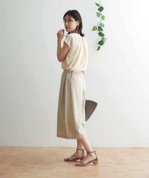 URBAN RESEARCH DOORS（アーバンリサーチドアーズ）の「ガウチョパンツ（その他パンツ・レディース・ネイビー/ライトベージュ・ONE）」の13枚目の写真