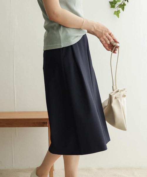 URBAN RESEARCH DOORS（アーバンリサーチドアーズ）の「ガウチョパンツ（その他パンツ・レディース・ネイビー/ライトベージュ・ONE）」の15枚目の写真