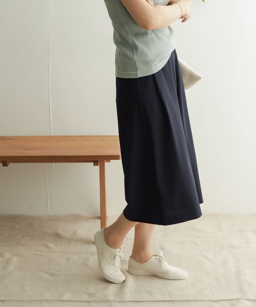 URBAN RESEARCH DOORS（アーバンリサーチドアーズ）の「ガウチョパンツ（その他パンツ・レディース・ネイビー/ライトベージュ・ONE）」の17枚目の写真