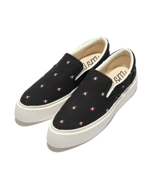 Undercoverism（アンダーカバイズム）の「UI2A4F01-1（スリッポン・メンズ・ホワイト/ブラック・MEDIUM/LARGE）」の2枚目の写真