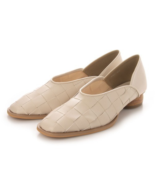 EVOL(イーボル)の「22SS新色【EVOL】 メッシュスクエアパンプス IR9695(パンプス・レディース・ブラック/ベージュ/アイボリー・22.5cm/23.5cm/24.5cm/23.0cm/24.0cm/25.0cm)」の1枚目の写真