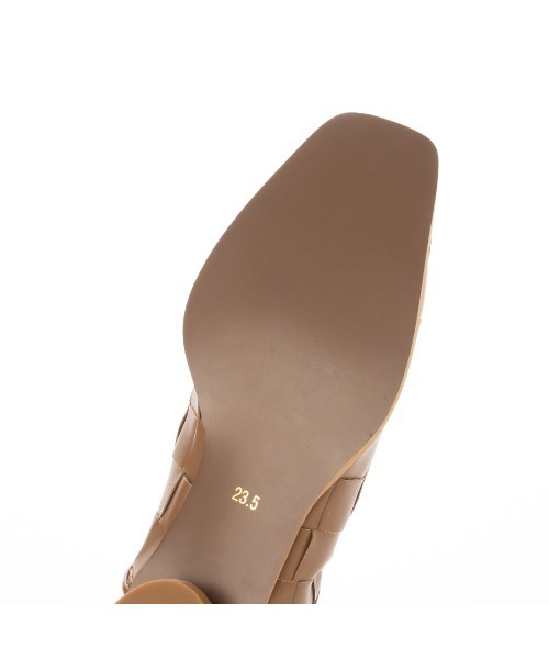 EVOL(イーボル)の「22SS新色【EVOL】 メッシュスクエアパンプス IR9695(パンプス・レディース・ブラック/ベージュ/アイボリー・22.5cm/23.5cm/24.5cm/23.0cm/24.0cm/25.0cm)」の8枚目の写真