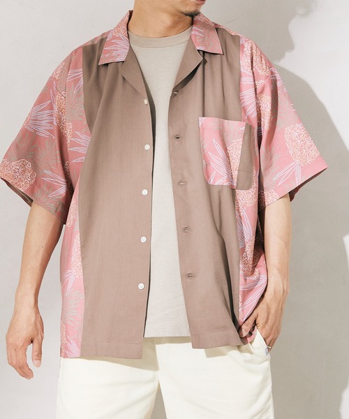 reyn spooner(レインスプーナー)の「【Reyn Spooner/レインスプーナー】別注 "Bowl" シャツ/アロハシャツ(シャツ/ブラウス・メンズ・ネイビー/ブルー/ベージュ/ブラック・LARGE/MEDIUM)」の3枚目の写真