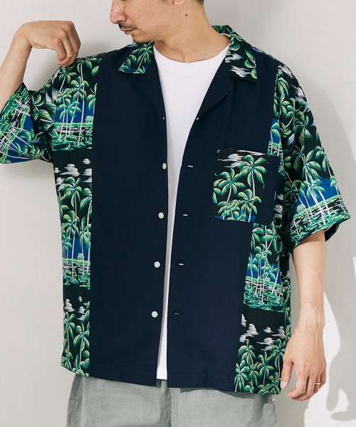 reyn spooner(レインスプーナー)の「【Reyn Spooner/レインスプーナー】別注 "Bowl" シャツ/アロハシャツ(シャツ/ブラウス・メンズ・ネイビー/ブルー/ベージュ/ブラック・LARGE/MEDIUM)」の4枚目の写真