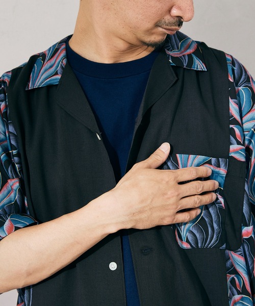 reyn spooner(レインスプーナー)の「【Reyn Spooner/レインスプーナー】別注 "Bowl" シャツ/アロハシャツ(シャツ/ブラウス・メンズ・ネイビー/ブルー/ベージュ/ブラック・LARGE/MEDIUM)」の9枚目の写真