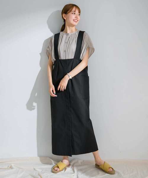 ITEMS URBANRESEARCH(アイテムズ アーバンリサーチ)の「ヨークギャザーブラウス(シャツ/ブラウス・レディース・グレー系その他/カーキ/チャコールグレー・FREE)」の22枚目の写真