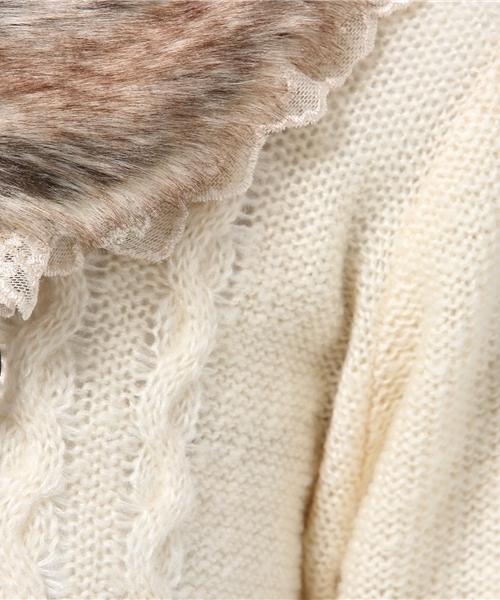 axesfemme 超絶可愛い　デカリボンファーニットカーディガン axesfemme 超絶可愛い デカリボンファーニットカーディガン kawaii