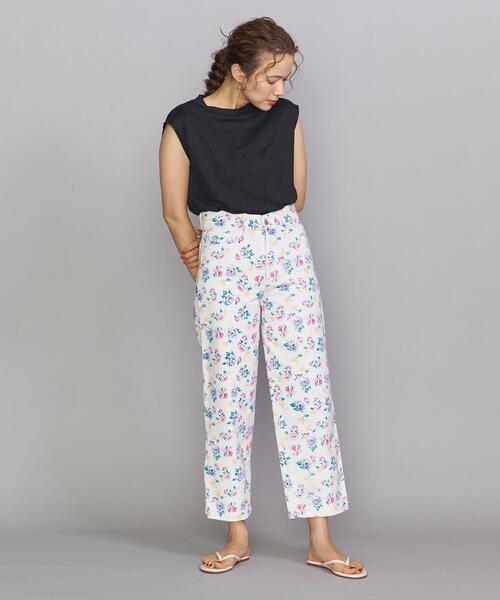 Lepidos（レピドス）の「＜Tach clothing＞デニムフローラルパンツ（デニムパンツ・レディース・ホワイト・SMALL/MEDIUM）」の6枚目の写真