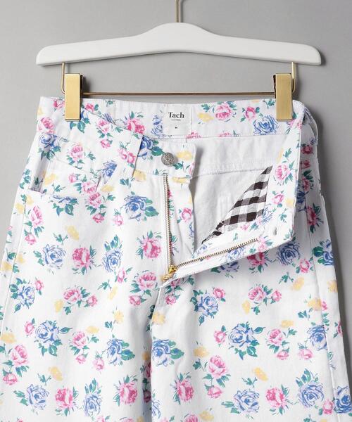Lepidos（レピドス）の「＜Tach clothing＞デニムフローラルパンツ（デニムパンツ・レディース・ホワイト・SMALL/MEDIUM）」の9枚目の写真