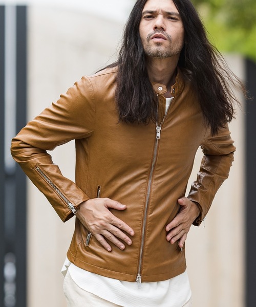 CAMBIO（カンビオ）の「mj8040-PUタイトシングルライダースジャケット