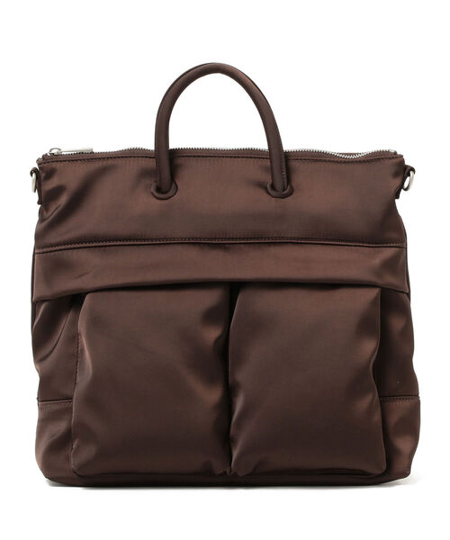 Ray BEAMS（レイビームス）の「Ray BEAMS / ヘルメット バッグ（トートバッグ・レディース・ブラウン/オリーブ・ONE SIZE）」の5枚目の写真