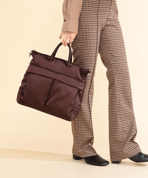 Ray BEAMS（レイビームス）の「Ray BEAMS / ヘルメット バッグ（トートバッグ・レディース・ブラウン/オリーブ・ONE SIZE）」の18枚目の写真