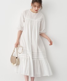 earth music&ecology | ギャザータックティアードワンピース ＊(ワンピース)