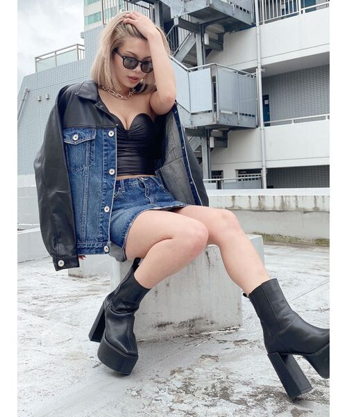 GYDA（ジェイダ）の「クリアボストンサングラス（サングラス・レディース・ブラック/クリア・FREE）」の13枚目の写真