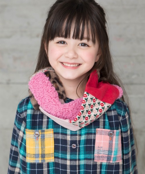 RAGMART(ラグマート)の「ネックウォーマー(マフラー・キッズ・ピンク/グリーン/ベージュ・S/M/L)」の3枚目の写真