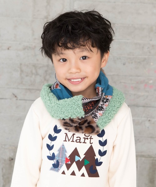 RAGMART(ラグマート)の「ネックウォーマー(マフラー・キッズ・ピンク/グリーン/ベージュ・S/M/L)」の7枚目の写真