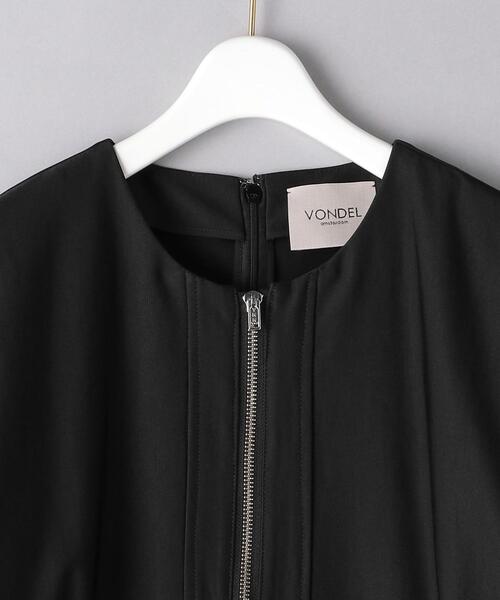 VONDEL（フォンデル）の「＜VONDEL（フォンデル）＞ジップ ワンピース（ワンピース・レディース・ブラック・38/36）」の3枚目の写真