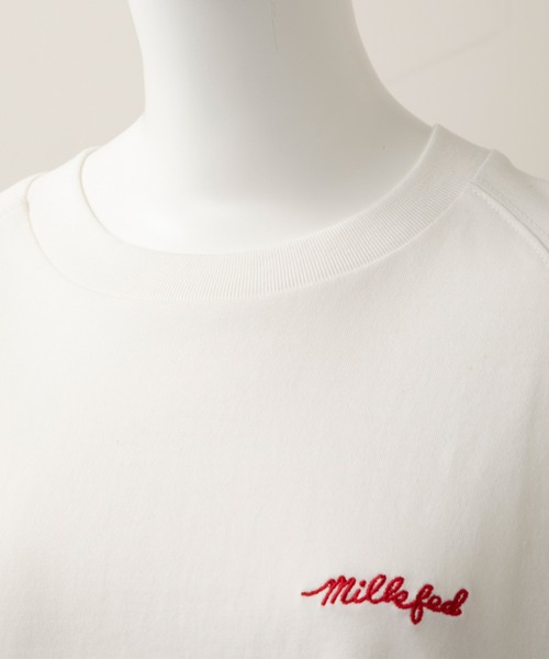 MILKFED.（ミルクフェド）の「EMBROIDERED ROSE L/S TOP（Tシャツ/カットソー・レディース・ホワイト/ブラック・ONE SIZE）」の6枚目の写真