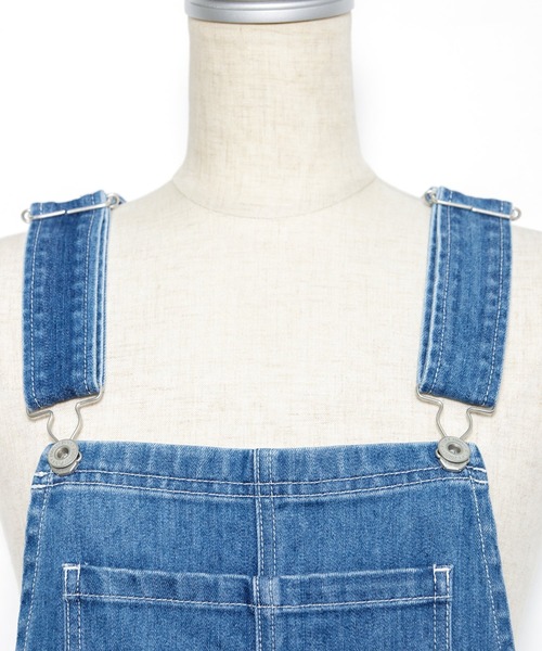 AS KNOW AS PINKY（アズノゥアズピンキー）の「遊びごころオーバーオール（サロペット/オーバーオール・レディース・インディゴブルー/ライトインディゴブルー・FREE）」の11枚目の写真