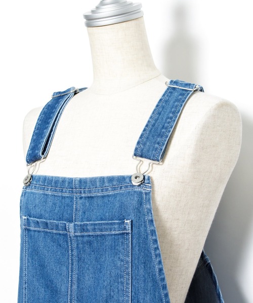 AS KNOW AS PINKY（アズノゥアズピンキー）の「遊びごころオーバーオール（サロペット/オーバーオール・レディース・インディゴブルー/ライトインディゴブルー・FREE）」の18枚目の写真