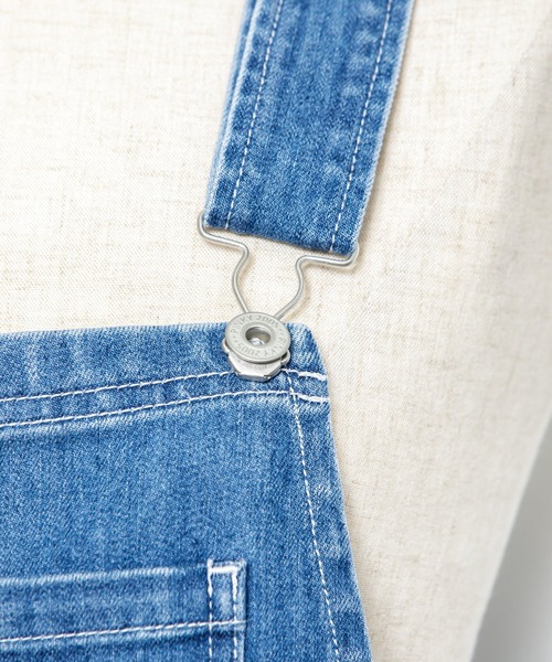 AS KNOW AS PINKY（アズノゥアズピンキー）の「遊びごころオーバーオール（サロペット/オーバーオール・レディース・インディゴブルー/ライトインディゴブルー・FREE）」の10枚目の写真