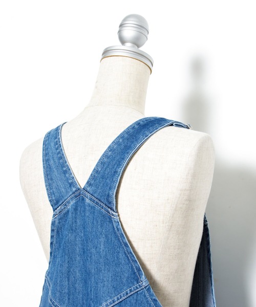 AS KNOW AS PINKY（アズノゥアズピンキー）の「遊びごころオーバーオール（サロペット/オーバーオール・レディース・インディゴブルー/ライトインディゴブルー・FREE）」の12枚目の写真
