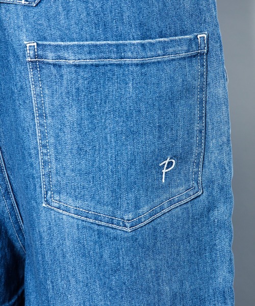 AS KNOW AS PINKY（アズノゥアズピンキー）の「遊びごころオーバーオール（サロペット/オーバーオール・レディース・インディゴブルー/ライトインディゴブルー・FREE）」の6枚目の写真