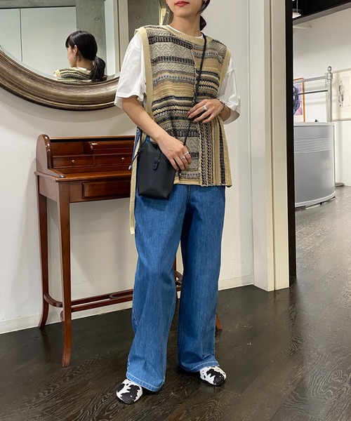 AS KNOW AS PINKY（アズノゥアズピンキー）の「遊びごころオーバーオール（サロペット/オーバーオール・レディース・インディゴブルー/ライトインディゴブルー・FREE）」の20枚目の写真