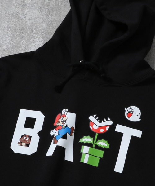 BAIT（ベイト）の「【2107_SPM】BAIT x MARIO LOGO HOODIE 216SPMPRK001（パーカー）」 WEAR
