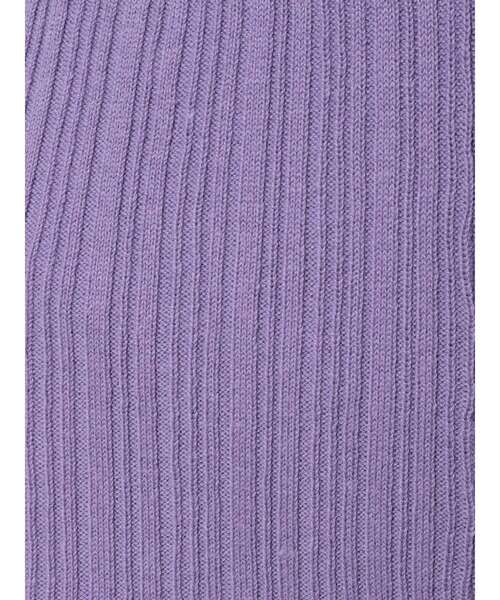 jouetie（ジュエティ）の「ランダムリブフィットフレアニットパンツ（その他パンツ・レディース・ブラック/レッド/グリーン/ブルー/パープル・MEDIUM）」の8枚目の写真