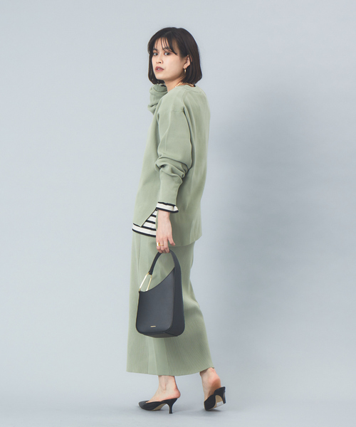 Rouge vif(ルージュヴィフ)の「【セットアップ対応】ストレッチリブタイトスカート(スカート・レディース・アイボリー/セージグリーン/ブラック・36/38)」の16枚目の写真