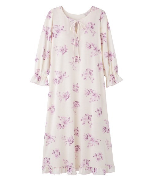 ナイトブラとルームウエアが一体に 寝ている間のバストを優しくサポート ナイトブラ内蔵フリルワンピ ルームワンピース Peach John ピーチジョン のファッション通販 Zozotown