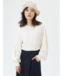 GAP | カーボナイズド ジャージー ボリュームスリーブ Tシャツ(Tシャツ/カットソー)