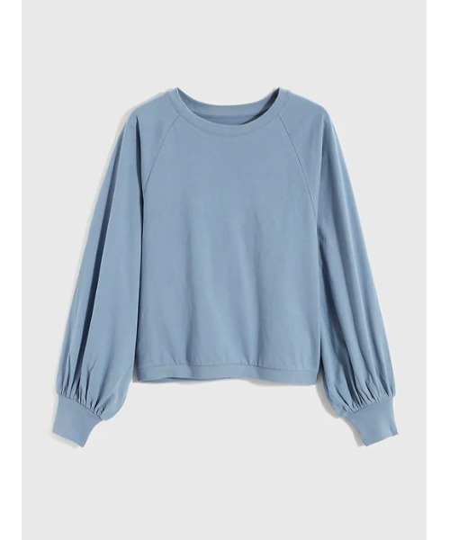 GAP(ギャップ)の「カーボナイズド ジャージー ボリュームスリーブ Tシャツ(Tシャツ/カットソー・レディース・ブラック/ブルー/グリーン/ホワイト系その他・S/M/L/XL/XS/XXS)」の4枚目の写真