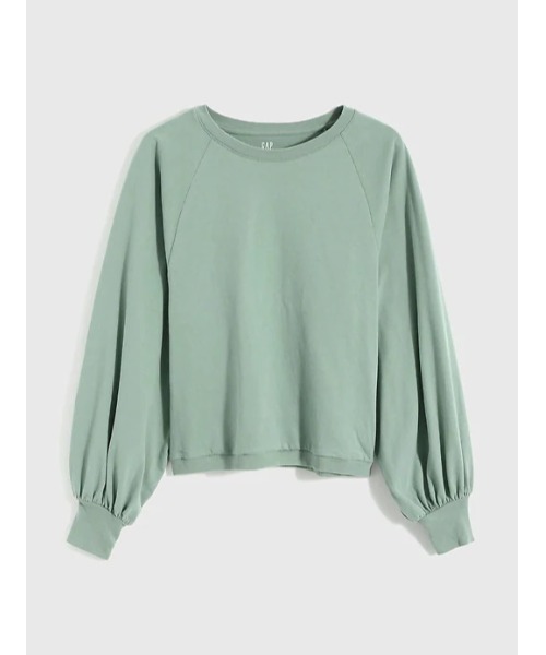 GAP(ギャップ)の「カーボナイズド ジャージー ボリュームスリーブ Tシャツ(Tシャツ/カットソー・レディース・ブラック/ブルー/グリーン/ホワイト系その他・S/M/L/XL/XS/XXS)」の3枚目の写真