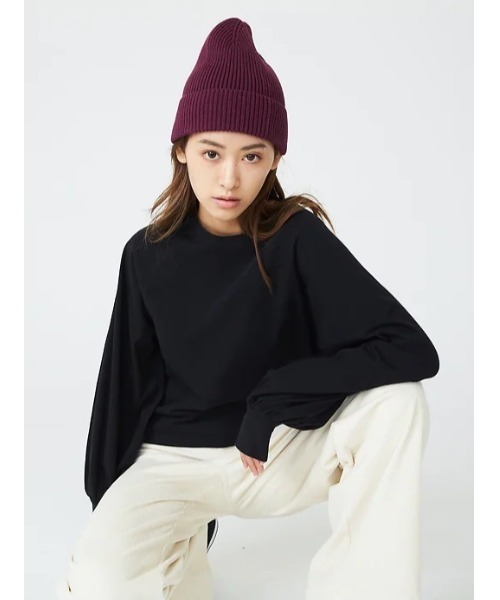 GAP(ギャップ)の「カーボナイズド ジャージー ボリュームスリーブ Tシャツ(Tシャツ/カットソー・レディース・ブラック/ブルー/グリーン/ホワイト系その他・S/M/L/XL/XS/XXS)」の1枚目の写真