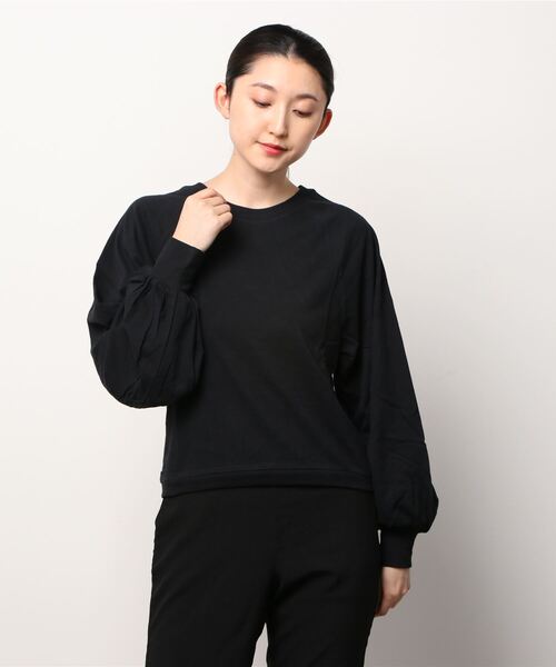 GAP(ギャップ)の「カーボナイズド ジャージー ボリュームスリーブ Tシャツ(Tシャツ/カットソー・レディース・ブラック/ブルー/グリーン/ホワイト系その他・S/M/L/XL/XS/XXS)」の7枚目の写真