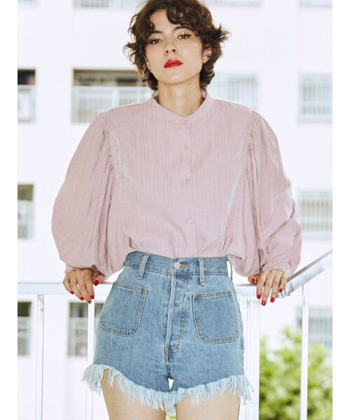 jouetie（ジュエティ）の「タックドルマンブラウス（シャツ/ブラウス・レディース・ブラック/ピンク/ブルー/その他1・MEDIUM）」の5枚目の写真