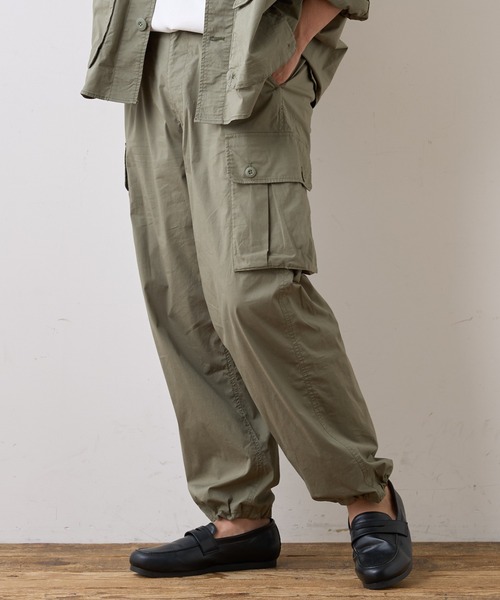 CIAOPANIC TYPY（チャオパニックティピー）の「コットンワッシャーミリタリーパンツ（カーゴパンツ・メンズ・オフホワイト/ブラウン/オリーブ・MEDIUM/LARGE）」の3枚目の写真