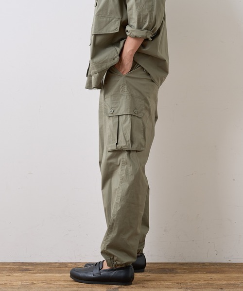 CIAOPANIC TYPY（チャオパニックティピー）の「コットンワッシャーミリタリーパンツ（カーゴパンツ・メンズ・オフホワイト/ブラウン/オリーブ・MEDIUM/LARGE）」の6枚目の写真