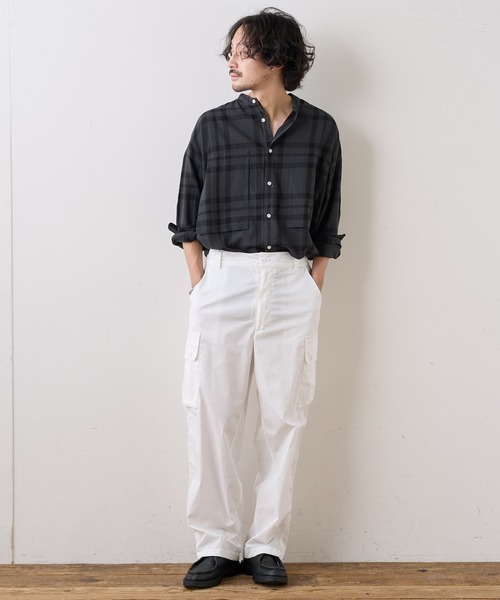 CIAOPANIC TYPY（チャオパニックティピー）の「コットンワッシャーミリタリーパンツ（カーゴパンツ・メンズ・オフホワイト/ブラウン/オリーブ・MEDIUM/LARGE）」の8枚目の写真