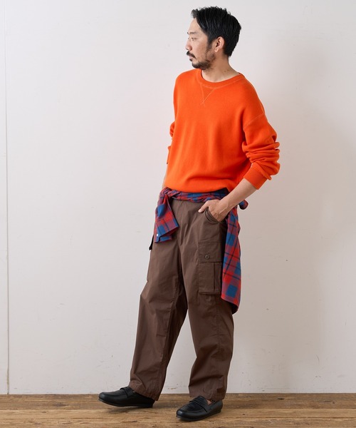 CIAOPANIC TYPY（チャオパニックティピー）の「コットンワッシャーミリタリーパンツ（カーゴパンツ・メンズ・オフホワイト/ブラウン/オリーブ・MEDIUM/LARGE）」の9枚目の写真