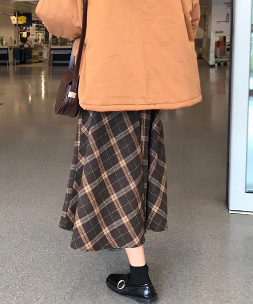 Leja（レジャ）の「【ELCY】チェックロングスカート（スカート・レディース・その他・SMALL/MEDIUM）」の6枚目の写真