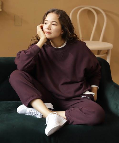 niko and...（ニコアンド）の「裏毛ガゼットドルマンプルオーバー（スウェット・レディース・オフホワイト/ライトグレー/ベージュ/グリーン/ボルドー・MEDIUM/LARGE）」の5枚目の写真