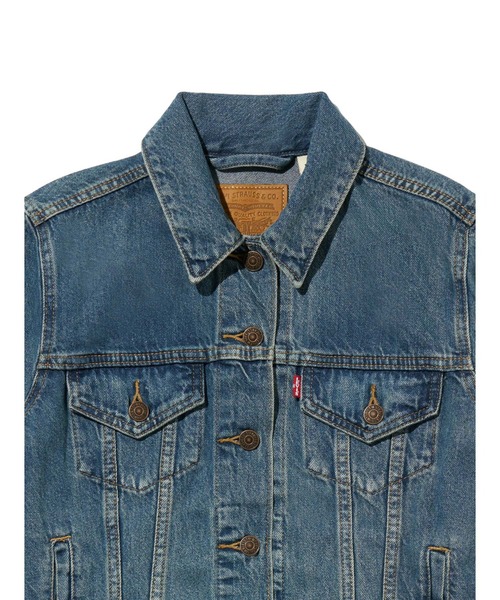 Levi's（リーバイス）の「Levi's/リーバイス トラッカージャケット（デニムジャケット・レディース・インディゴブルー/ライトインディゴブルー・S/XS/M/L）」の7枚目の写真
