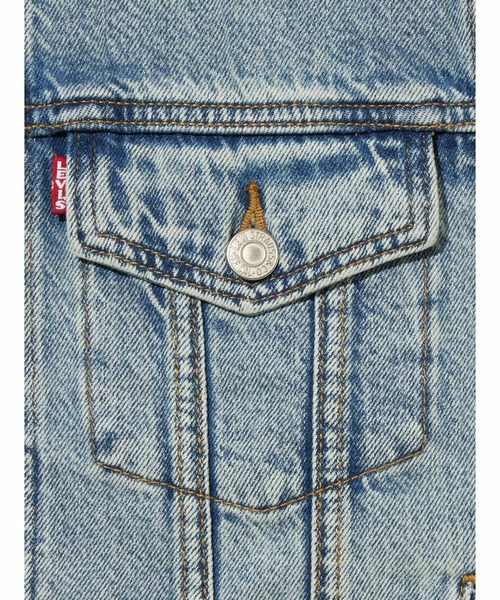 Levi's（リーバイス）の「Levi's/リーバイス トラッカージャケット（デニムジャケット・レディース・インディゴブルー/ライトインディゴブルー・S/XS/M/L）」の16枚目の写真