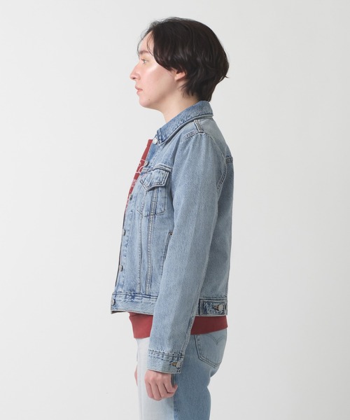 Levi's（リーバイス）の「Levi's/リーバイス トラッカージャケット（デニムジャケット・レディース・インディゴブルー/ライトインディゴブルー・S/XS/M/L）」の17枚目の写真