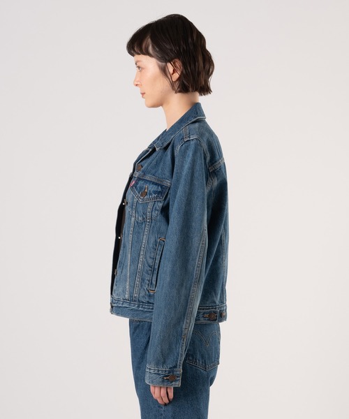 Levi's（リーバイス）の「Levi's/リーバイス トラッカージャケット（デニムジャケット・レディース・インディゴブルー/ライトインディゴブルー・S/XS/M/L）」の22枚目の写真
