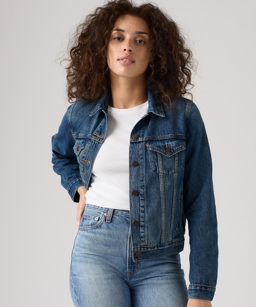 Levi's(リーバイス)の「Levi's/リーバイス トラッカージャケット(デニムジャケット・レディース・インディゴブルー/ライトインディゴブルー・S/XS/M/L)」の10枚目の写真